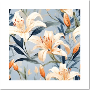 Whimsical Lily Whirl: Floral Delight! Posters and Art